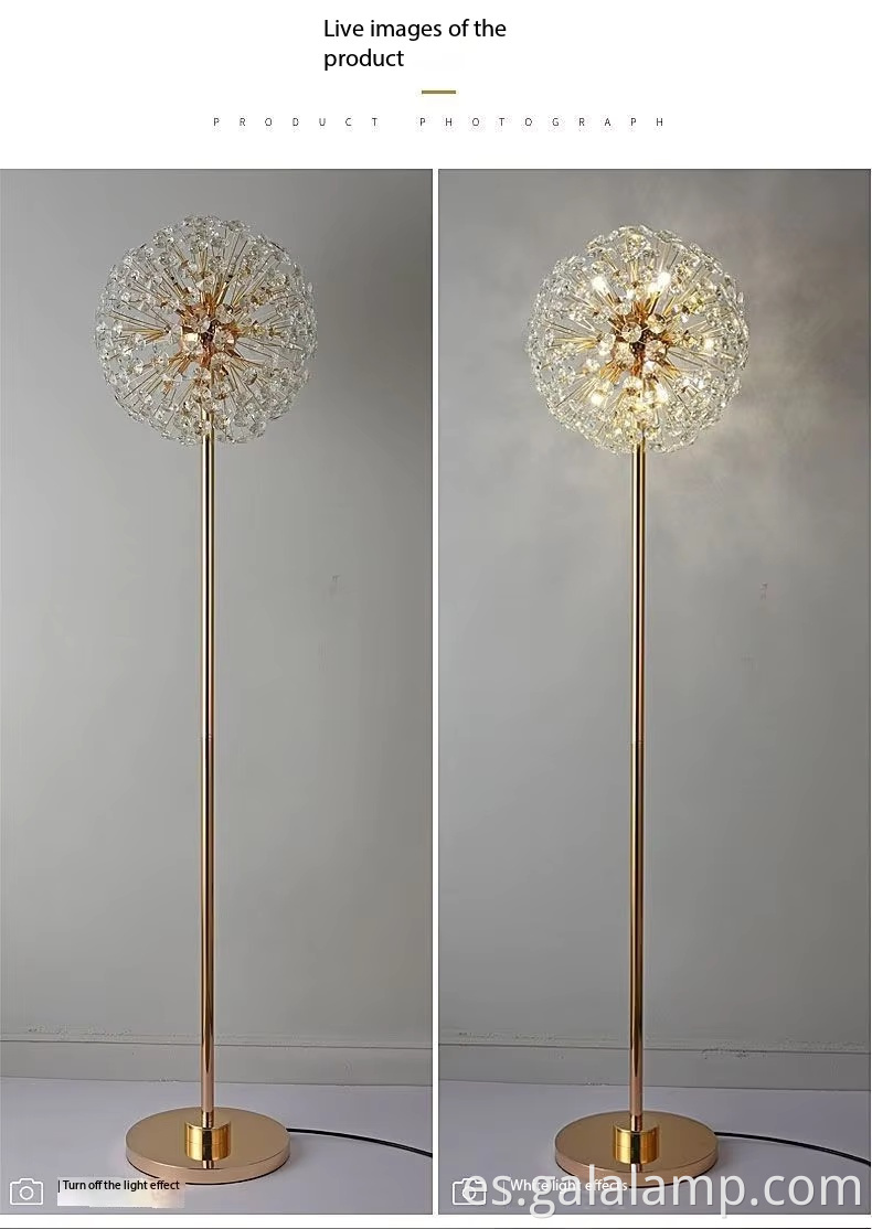 Lámpara-de-pie-de-fuegos-artificiales-de-cristal-de-lujo Luxury-Crystal-Fireworks-Floor-Lamp